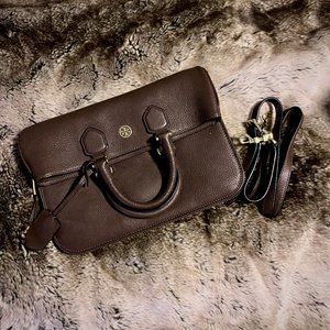 Tory Burch Robinson Pebbled Fold-Over Messenger